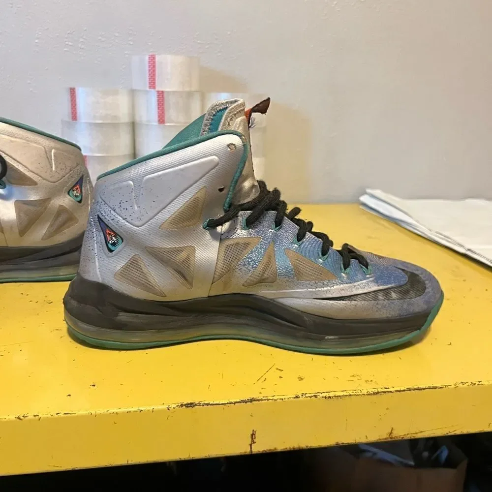 Lebron 10 Pure Platinum Sz 10